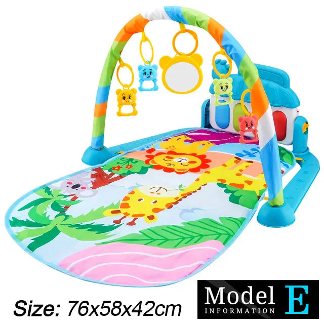 Baby Fitness Play Gym with Music & Piano Mat