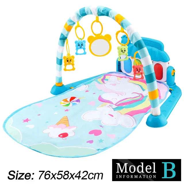 Baby Fitness Play Gym with Music & Piano Mat