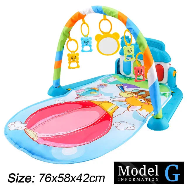Baby Fitness Play Gym with Music & Piano Mat